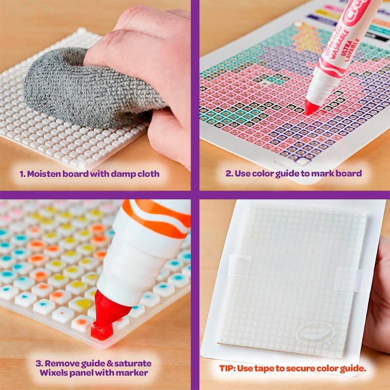 Crayola Wixels Unicorn Activity Kit, Pixel Art Coloring Set