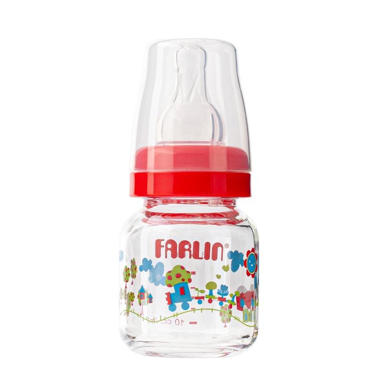 Farlin -Newborn Baby Glass Feeding Bottle 2oz 60cc