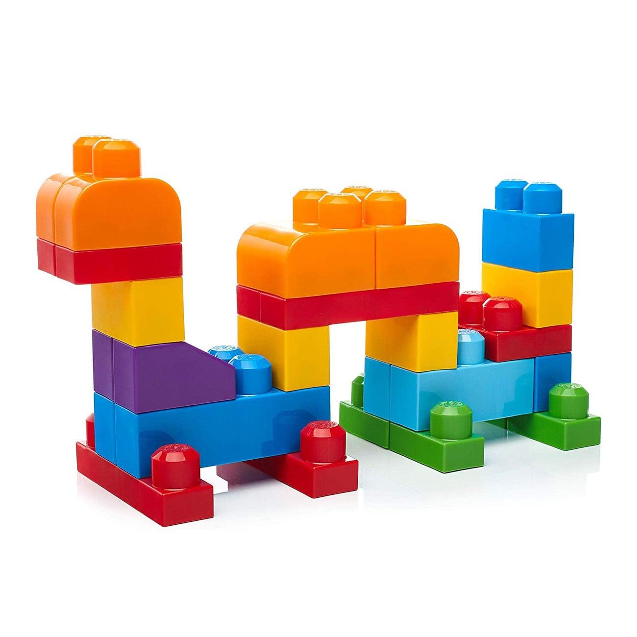 Mega Blocks Big Building Bag 60 Pieces - Blue