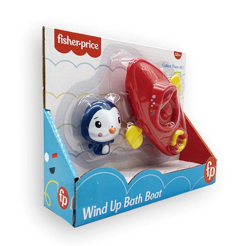 Fisher Price Wind Up Boat With Figure Animal - Penguin