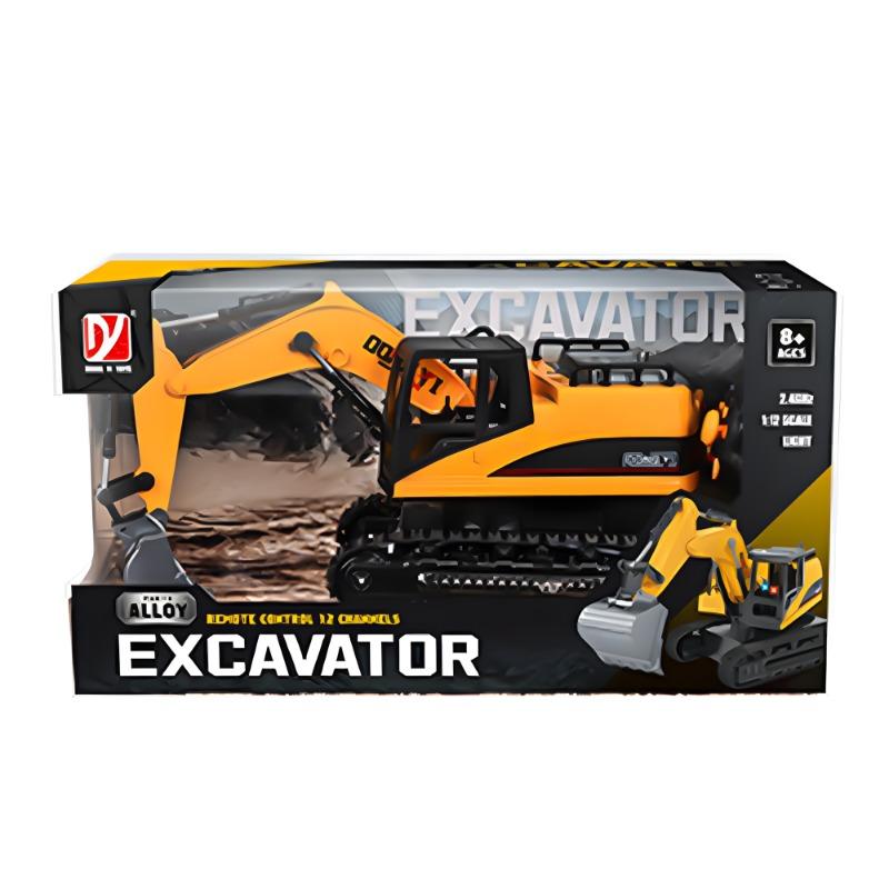 حفارة لعبة مايتي ديجر بجهاز تحكم عن بعد - لون أصفر