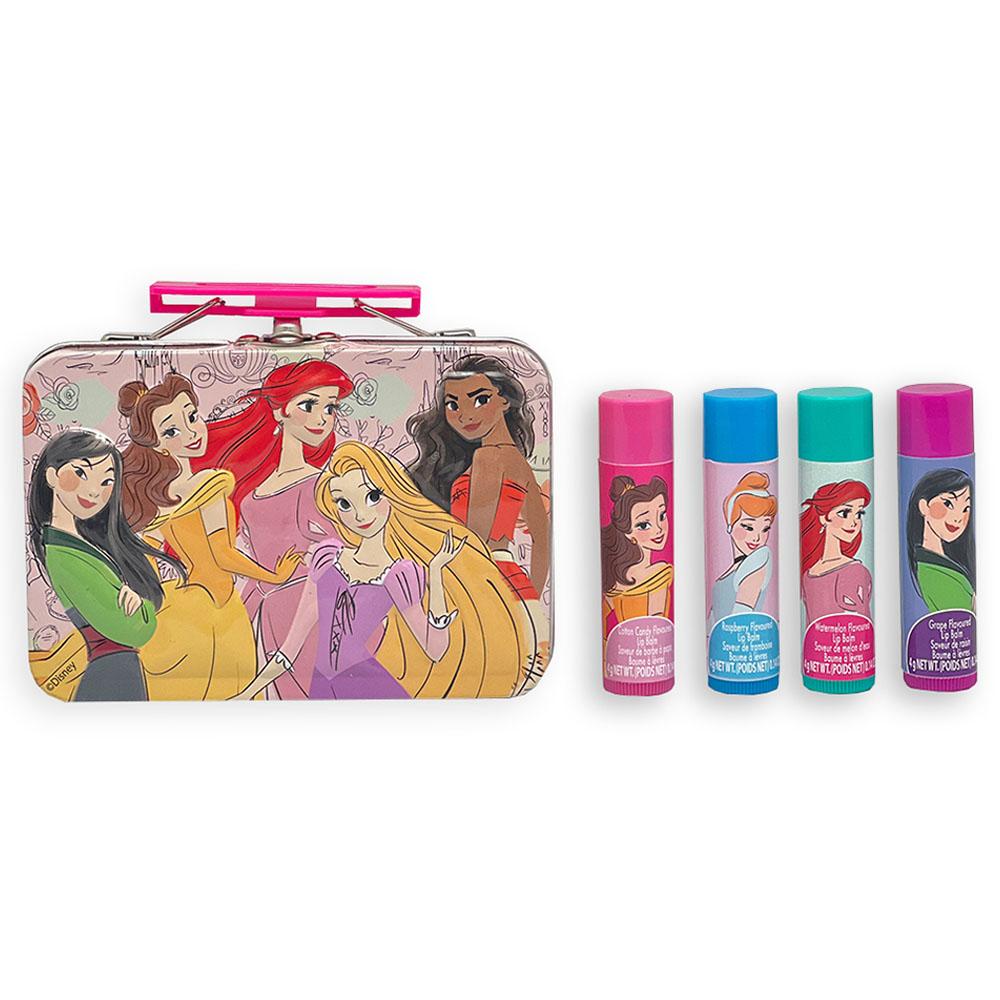 Townley Girl Disney Princess Swirl Lip Balm With Tin Makeup - Pack Of 4
