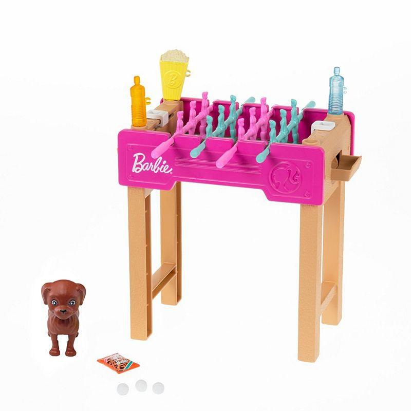 Barbie Mini Playset With Pet And Football Table