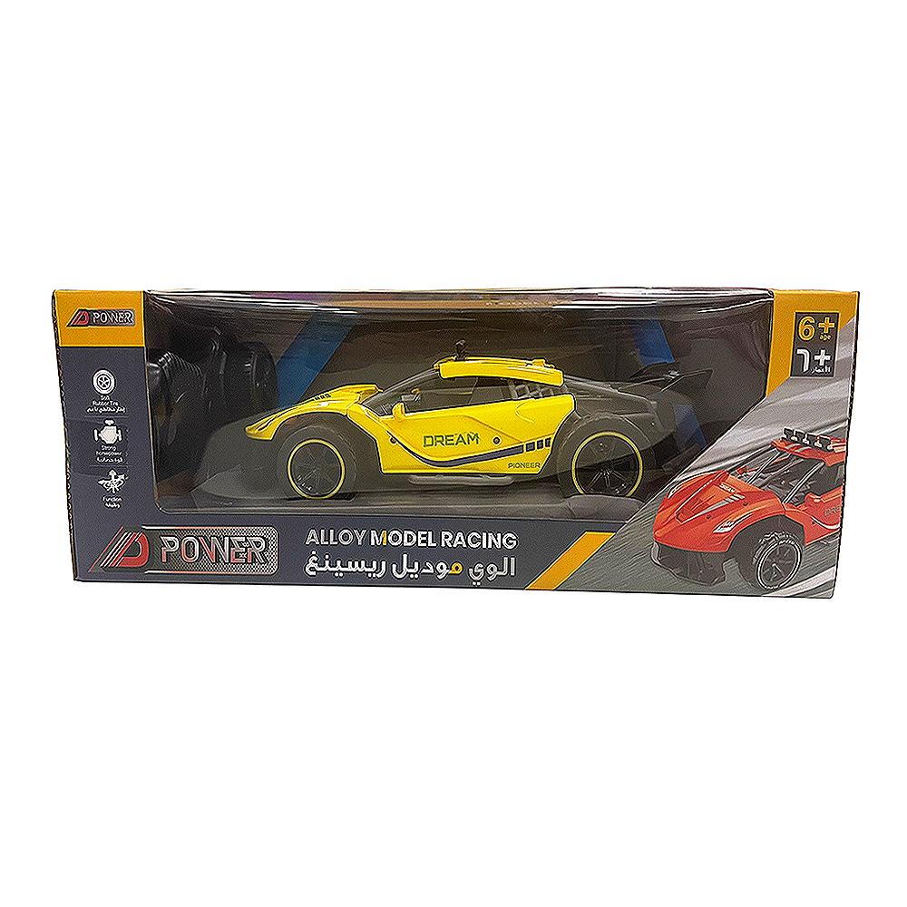 D Power RC Alloy Model 2.4G High Speed Car - Yellow