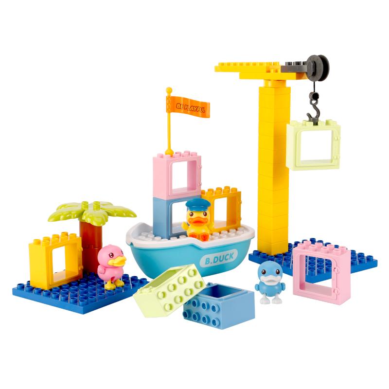 بي دك بيبي - مجموعة كتل بناء وتركيب القارب - 35 قطعة