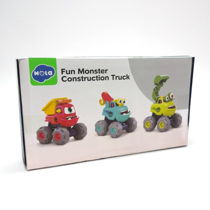 Hola Fun Monster Construction Truck Set