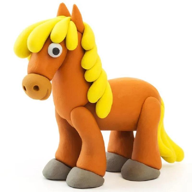 Hey Clay DIY Horse Plastic Modelling Air Dry Clay Kit - 3pcs