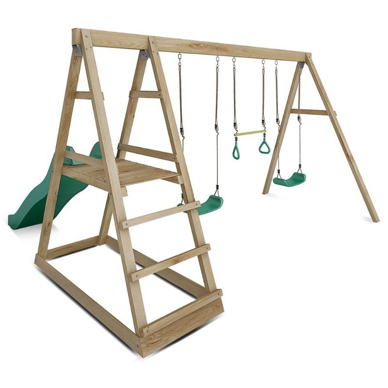 ديناميك سبورت - مجموعة أرجوحة جيلا وود بيكر الخشبية