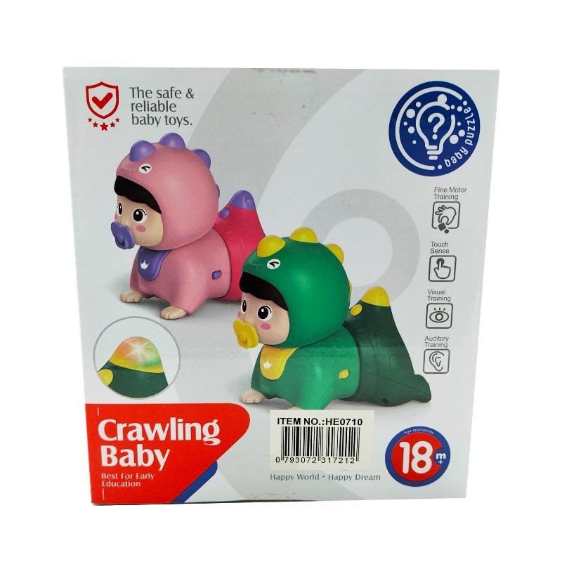 Huanger - Crawling Doll With Sound & Light - Pink