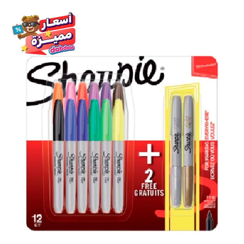 شاربي - مجموعة اقلام متنوعة الالوان - 12 قطعه