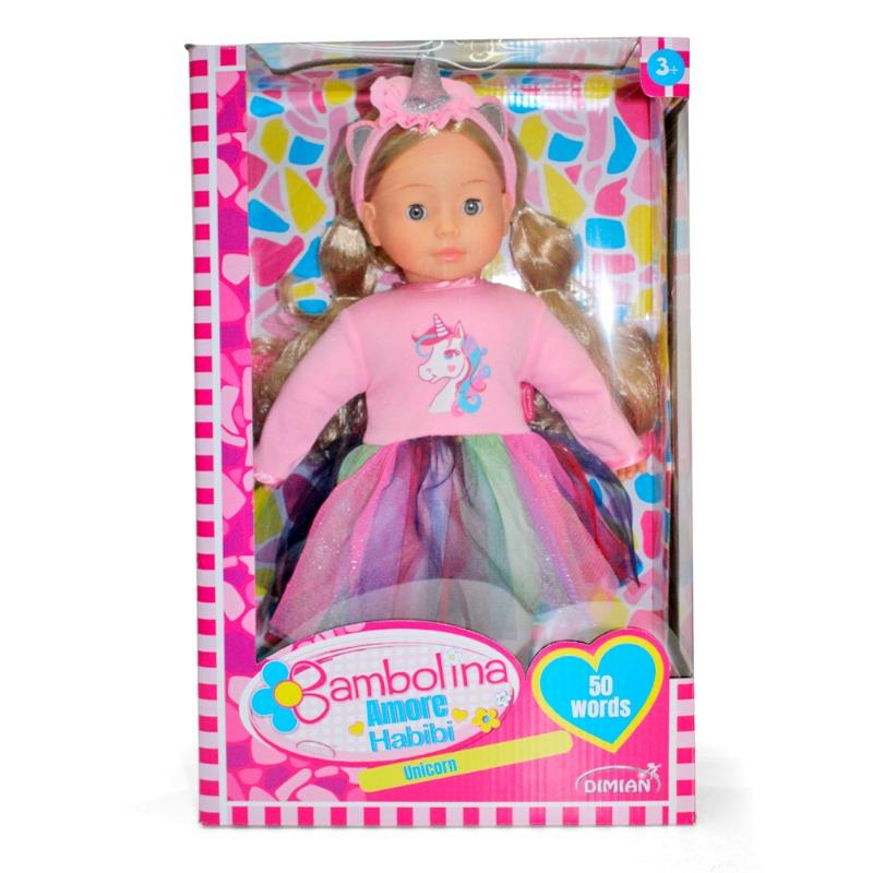 Bambolina Molly Unicorn 40cm