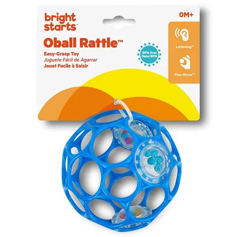 Bright Starts Oball Rattle Easy Grasp Toy - Blue