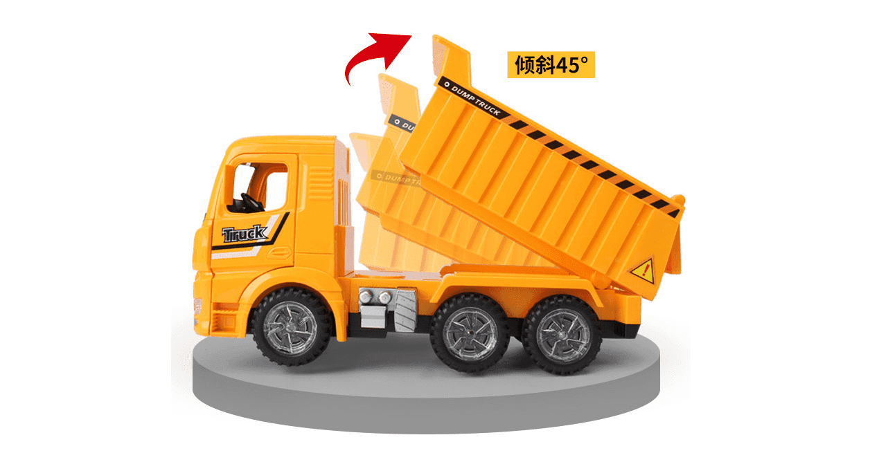 شاحنة قلابة كهربائية مع الموسيقى والضوء