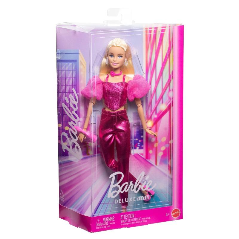 Barbie Deluxe Style Fashion Doll 5 Metallic Pink Outfit