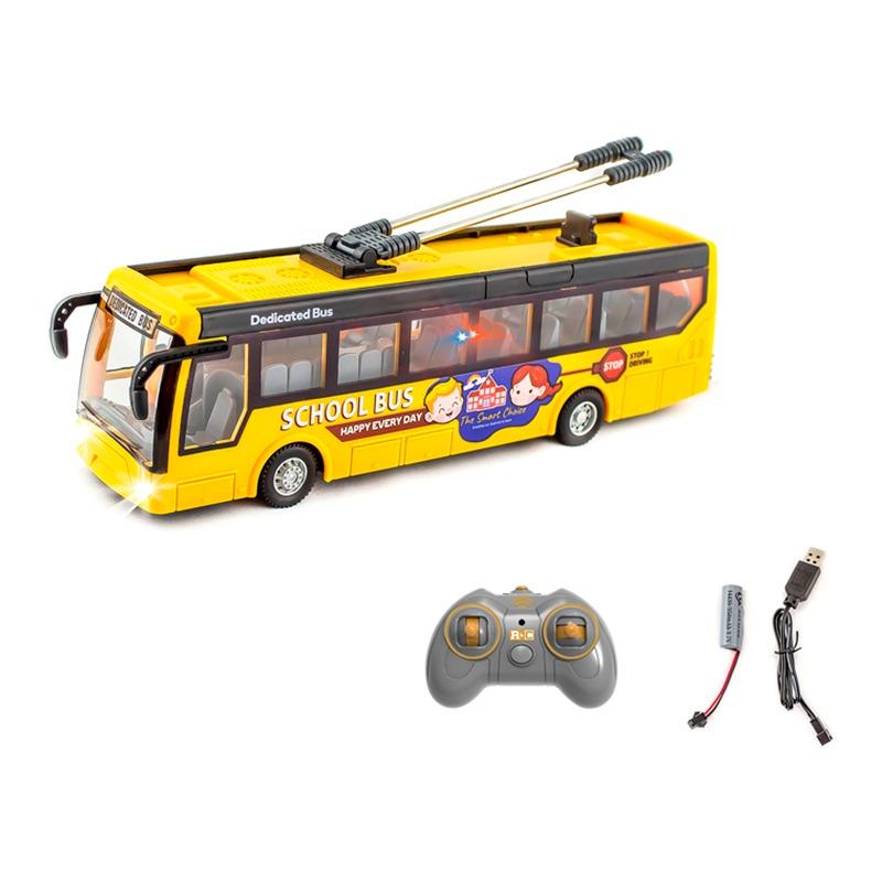 حافلة المدرسة بجهاز تحكم عن بعد مع أضواء