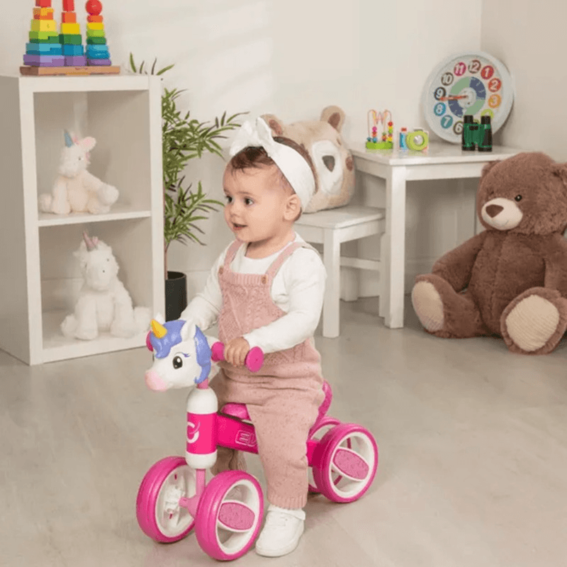 إيفو - دراجة يونيكورن لون وردي