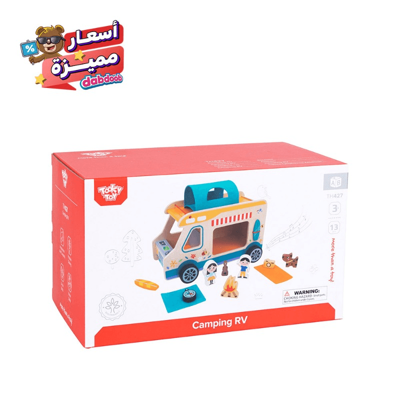 Tooky Toy Wooden Camping Van RV Playset