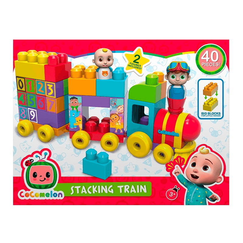 Cocomelon Stacking Train With Cocomelon Figures