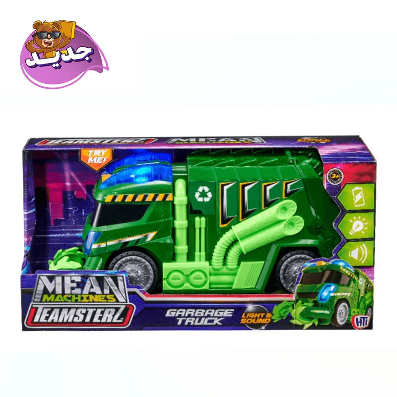 تيمسترز - شاحنة رافعة المخلفات مع أضواء وأصوات