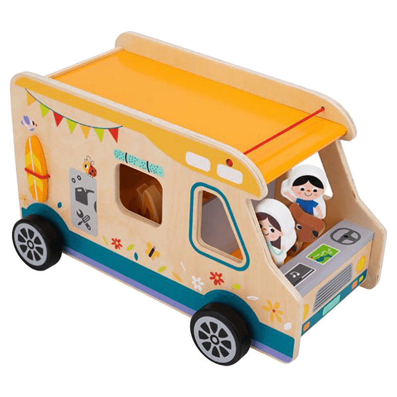 Tooky Toy Wooden Camping Van RV Playset