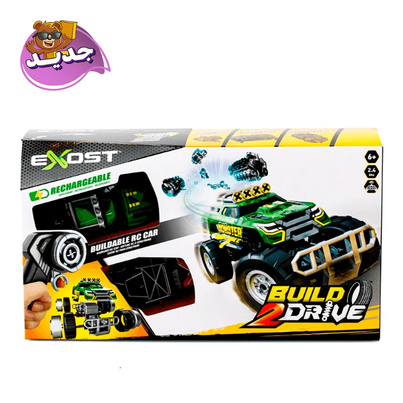 إكسوست - سيارة بيلد درايف مايتي مونستر ألوان متعددة