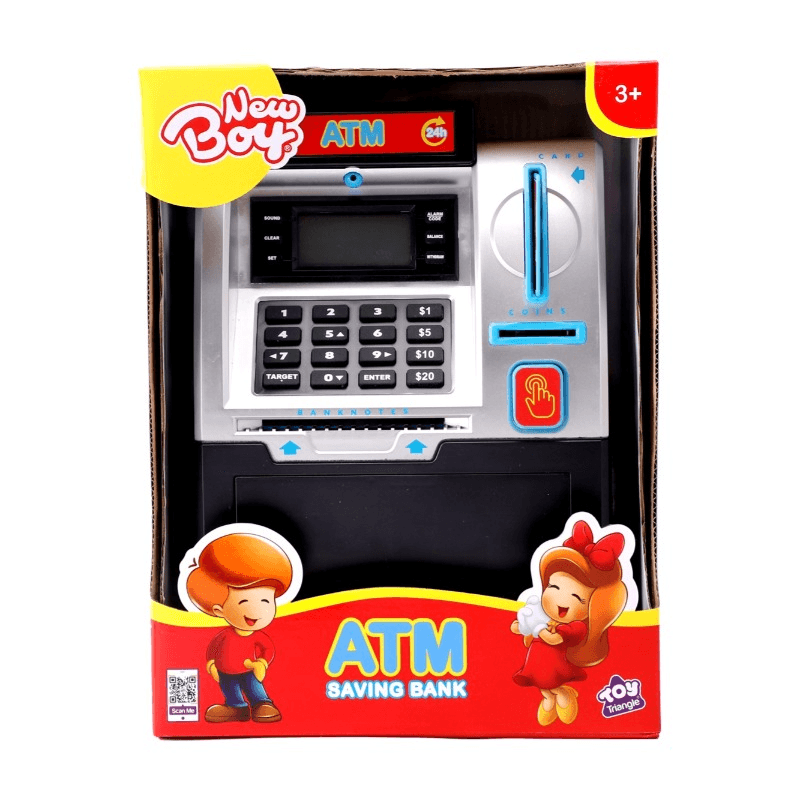 نيو بوي - جهاز للصرف الآلي والإدخار لون أسود