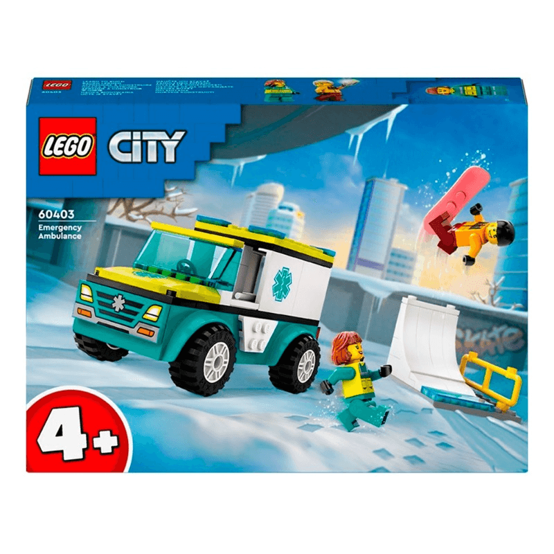 ليجو - مجموعة بناء سيارة الإسعاف والثلج 60403