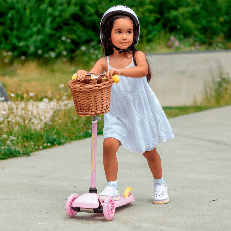 بولد كيوب - سكوتر ثلاثي العجلات ماي فيرست لون وردي