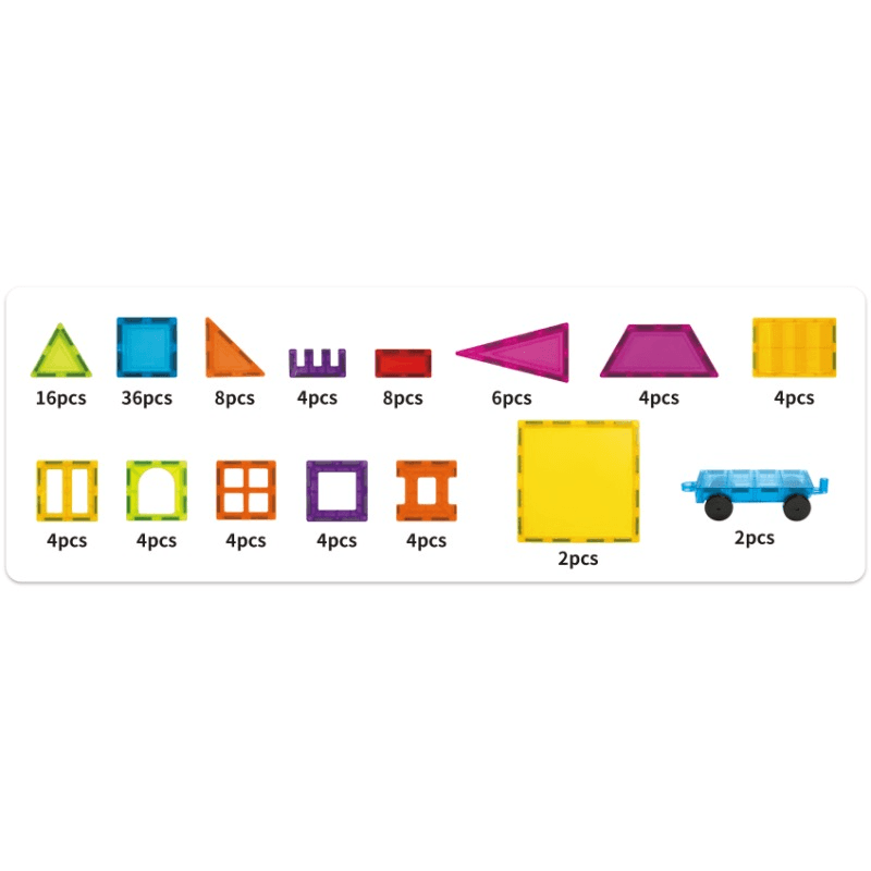 Magnetic Tiles Building Blocks Set 110 Pcs