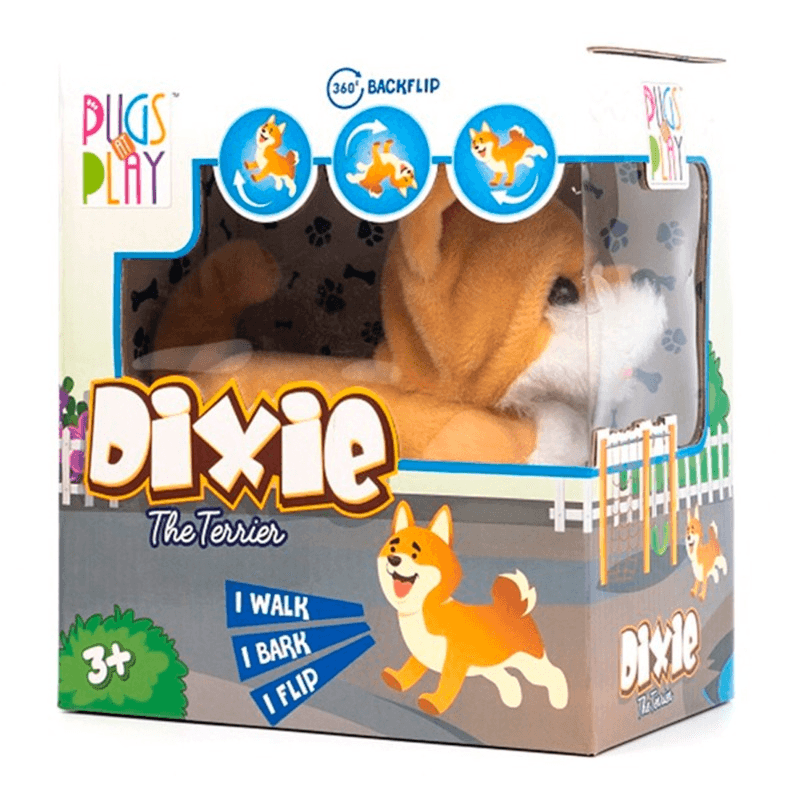 Pugs at Play Dixie Walking Dog