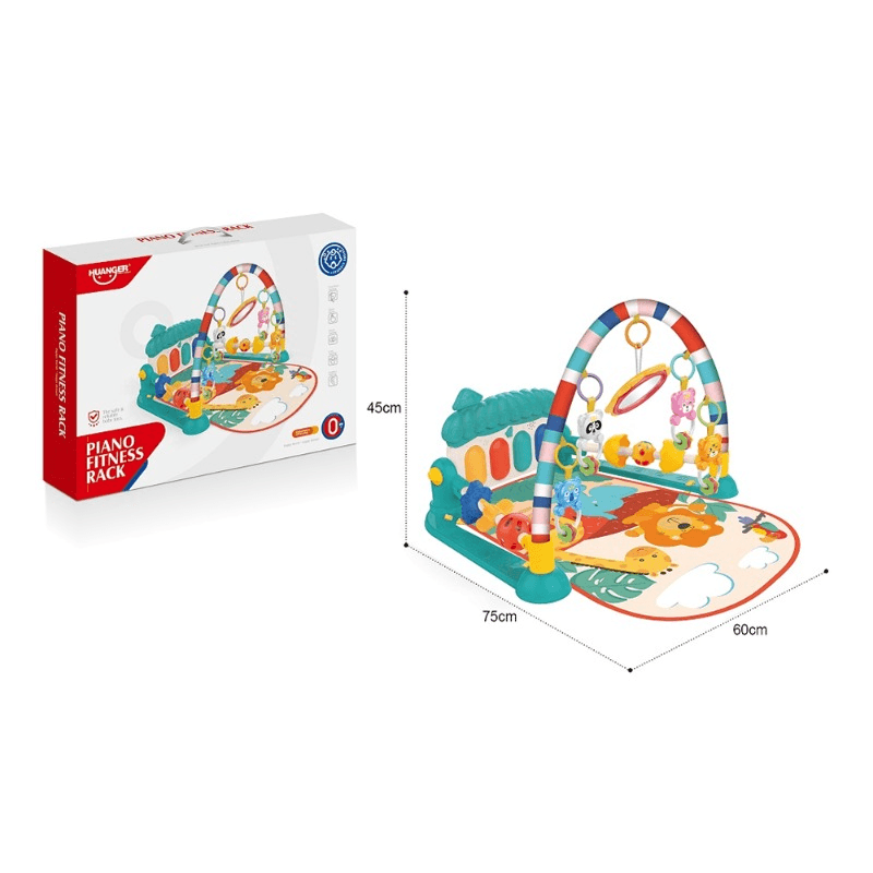 Huanger Baby Play Piano Gym Mat with Music and Light