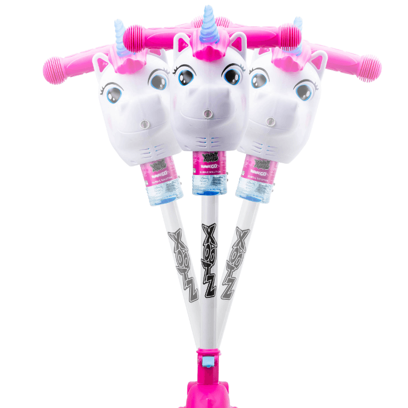 Xootz Unicorn Bubble Go Scooter for Kids - Pink
