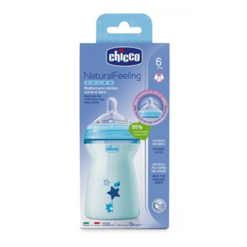 Chicco Baby Bottle NaturalFeeling - Blue