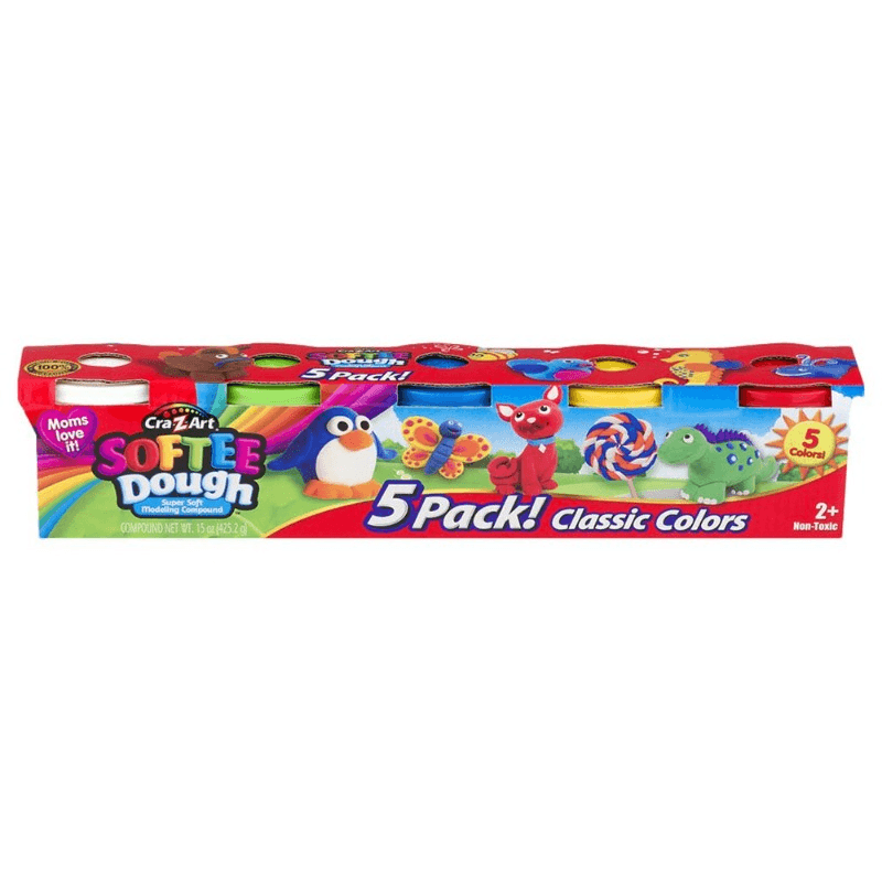 Cra-Z-Art Softee Dough - 5 Color Pack