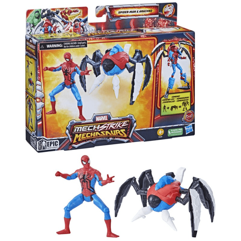 مارفل - سترايك ميكاسورس مجسم سبايدرمان مع آلة ميكاسور