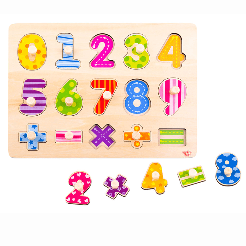 Tooky Toy Wooden Number Puzzle