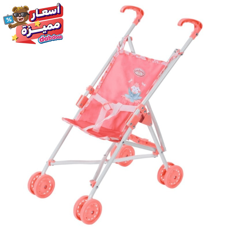 بيبي أنابيل - عربة الدمى لون وردي