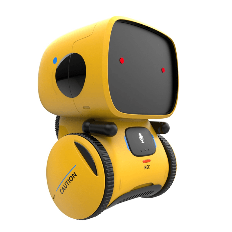 Smart Voice Control Intelligent Robot - Yellow