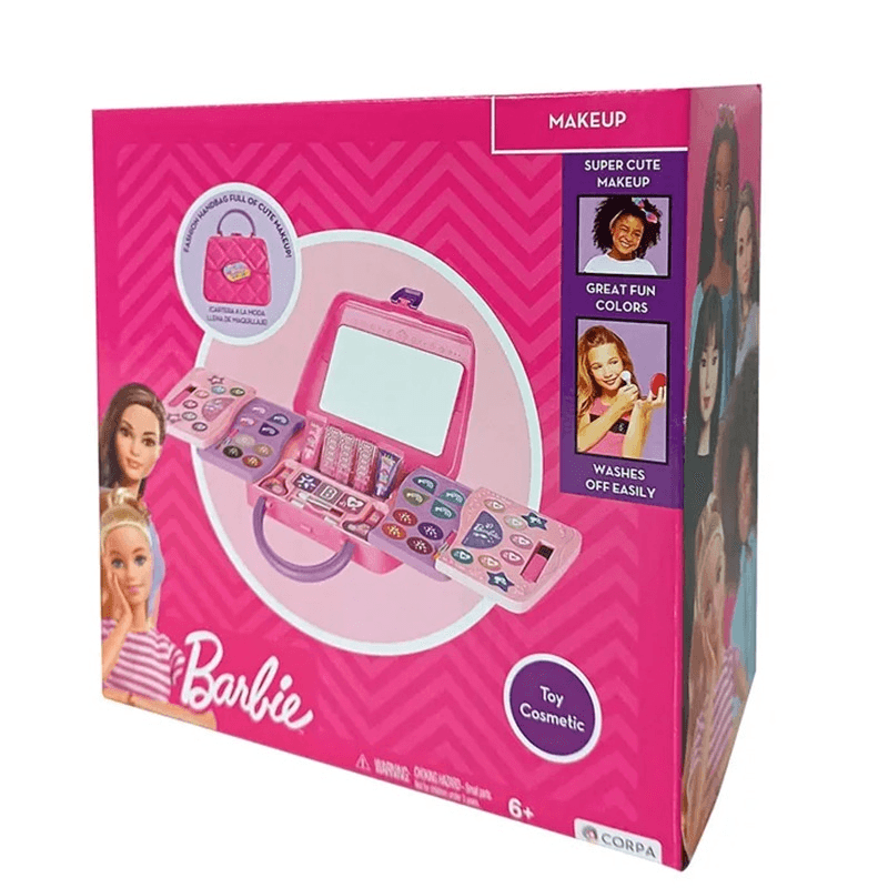 Barbie 5 Decks Sliding Handbag With Makeup Set