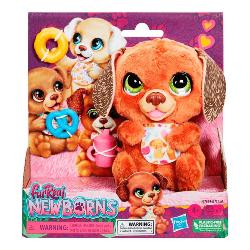 FurReal Interactive Newborns Puppy Plush Brown Puppy