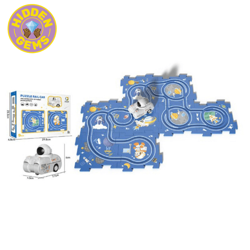 Space Rail Puzzle Car - Interactive Puzzle
