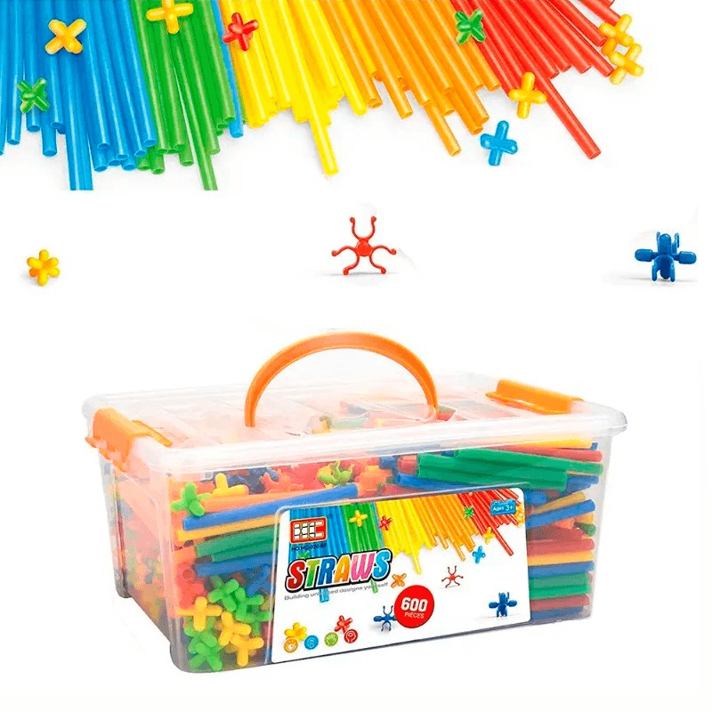 Straw Constructor Building Blocks 600 Pcs