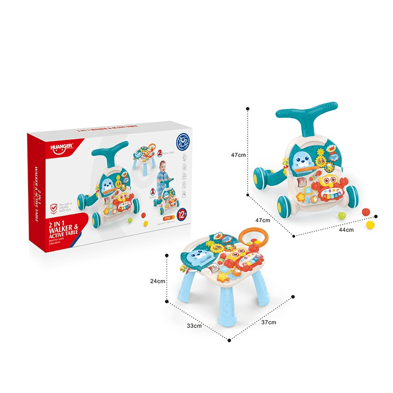 Huanger 2 In 1 Walker Active and Game Table