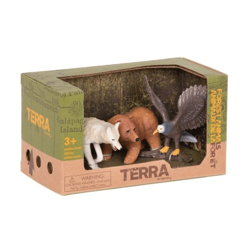 Terra Forest Animals Figures 3 Pcs