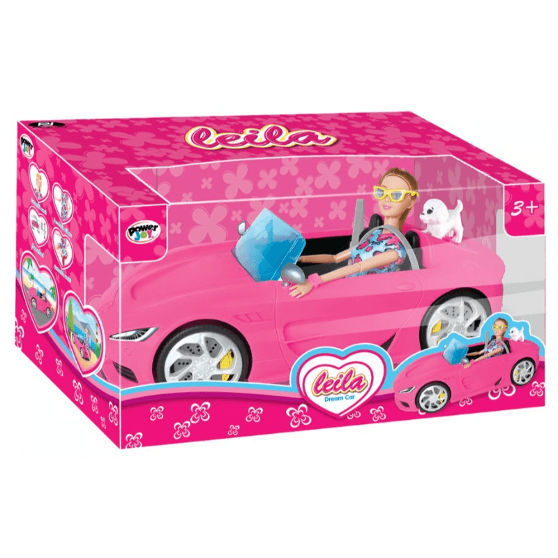 Power Joy Leila Dream Car 35 cm And Doll - Assorted