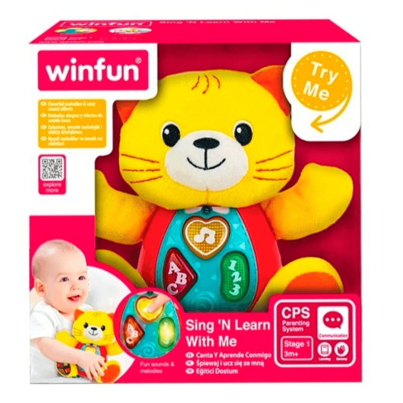 WinFun Sing N Learn With Me Kelsey Cat - Assorted