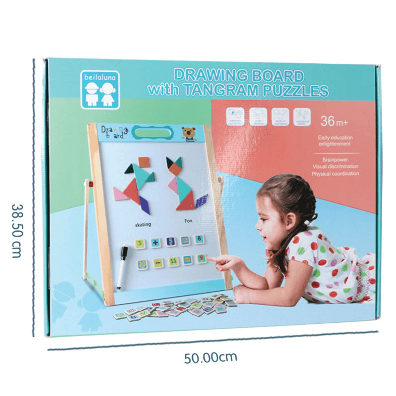 Beilaluna Drawing Board With Tangram Puzzle