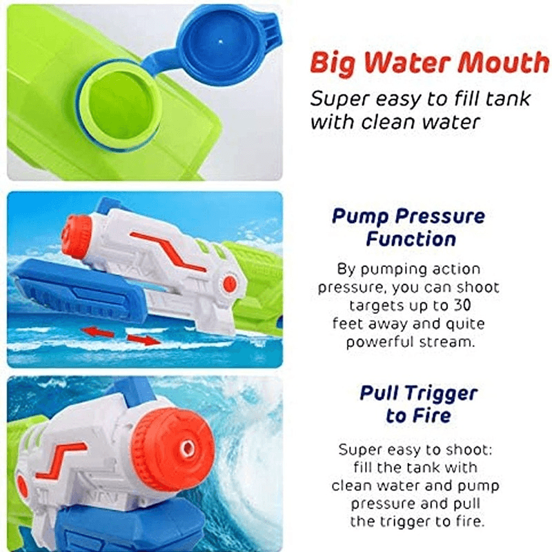 Power Water Toy Gun - Blue