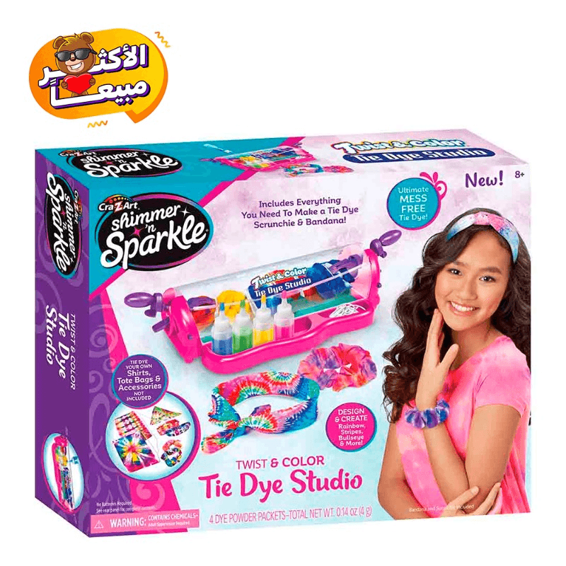 Cra-Z-Art Shimmer N Sparkle Twist And Color Tie Dye Studio