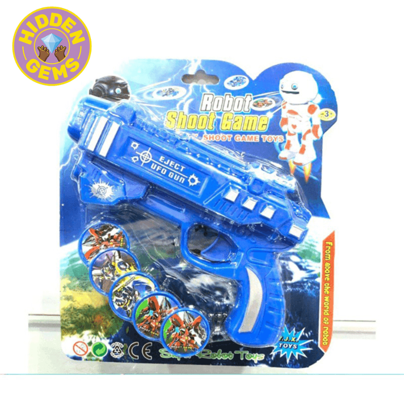 Robot UFO Shooter Gun – With Rotating Discs